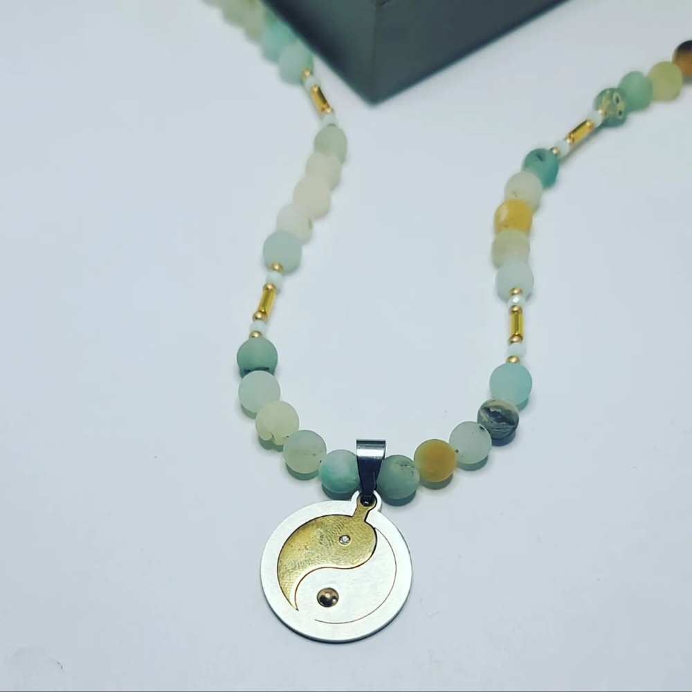 Amazonite Necklace 6 mm